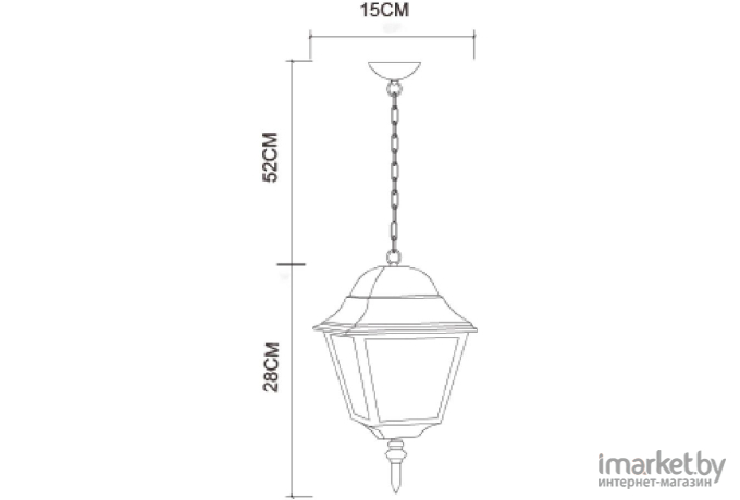 Фонарь уличный Arte Lamp A1015SO-1BK