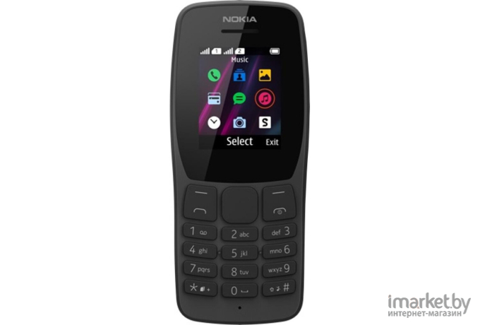 Мобильный телефон Nokia 110 TA-1192 Black [16NKLB01A07]