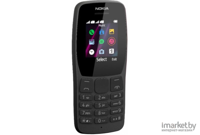 Мобильный телефон Nokia 110 TA-1192 Black [16NKLB01A07]