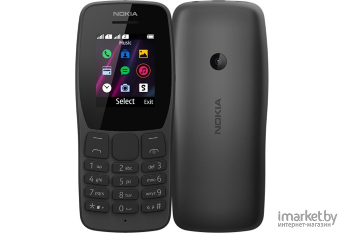 Мобильный телефон Nokia 110 TA-1192 Black [16NKLB01A07]