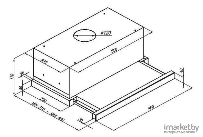 Вытяжка KUPPERSBERG Slimlux IV 60 X