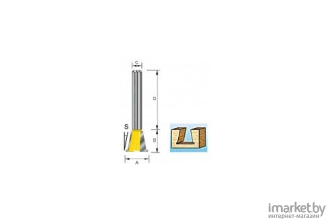 Фреза Makita 25,4х22,2х12х38х2Т [D-10920]