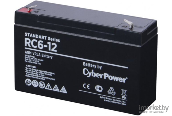 Аккумулятор для ИБП CyberPower 6V 12 Ah [RC 6-12]