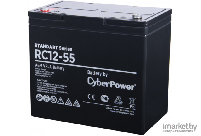 Аккумулятор для ИБП CyberPower 12V 55 Ah [RC 12-55]
