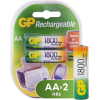 Аккумуляторная батарейка GP 180AAHC AA 1800mAh 2шт [180AAHC-2DECRC2]