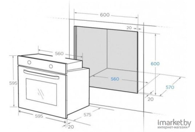 Духовой шкаф Midea MO68100GW