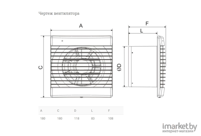 Вентилятор вытяжной Soler&Palau Decor-200 CR [5210102900]