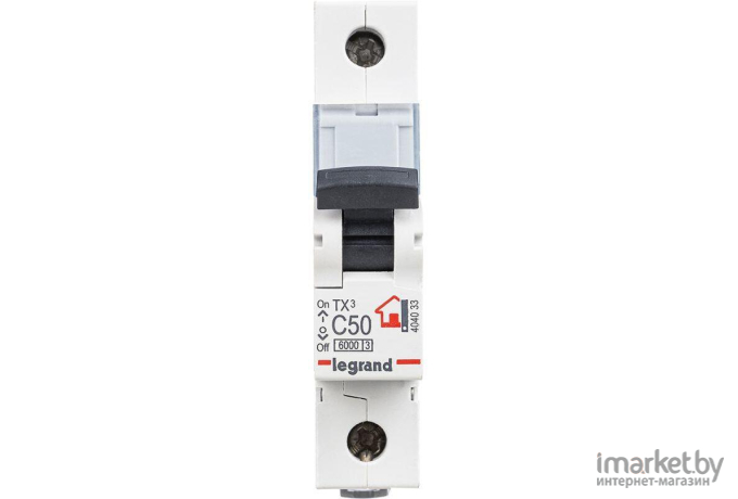 Выключатель нагрузки Legrand TX3 1P C 50A 6кА 1M [404033]