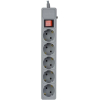 Сетевой фильтр Perfeo Power Plus 5 Sockets 5m PF-PP-5/5.0-G Grey [PF_A4663]