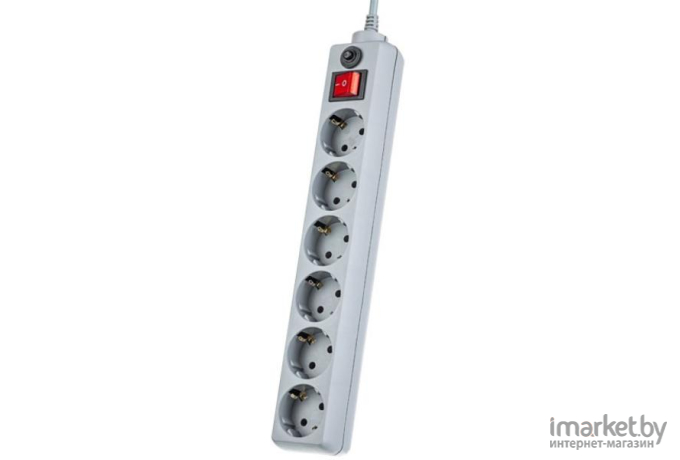 Сетевой фильтр Perfeo Power Plus 6 Sockets 3m PF-PP-6/3.0-G Grey [PF_A4673]