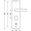 Ручка дверная Аллюр РН-А222-R 5379