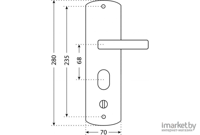 Ручка дверная Аллюр РН-А222-R 5379