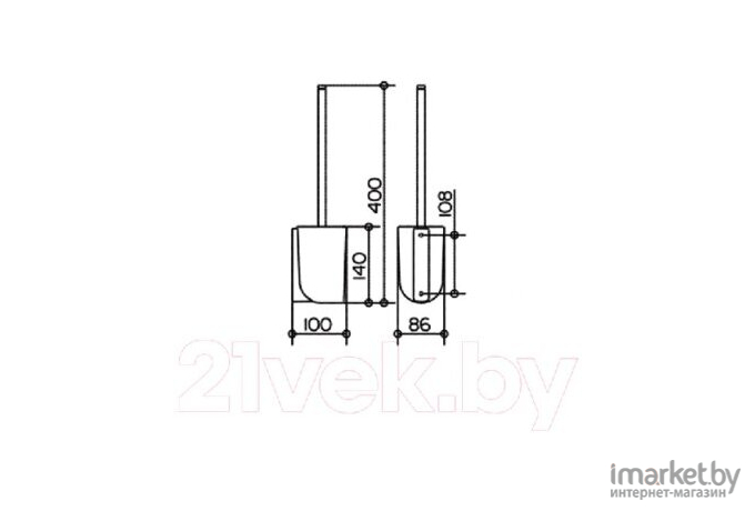 Ершик для унитаза Keuco Elegance 11669019000