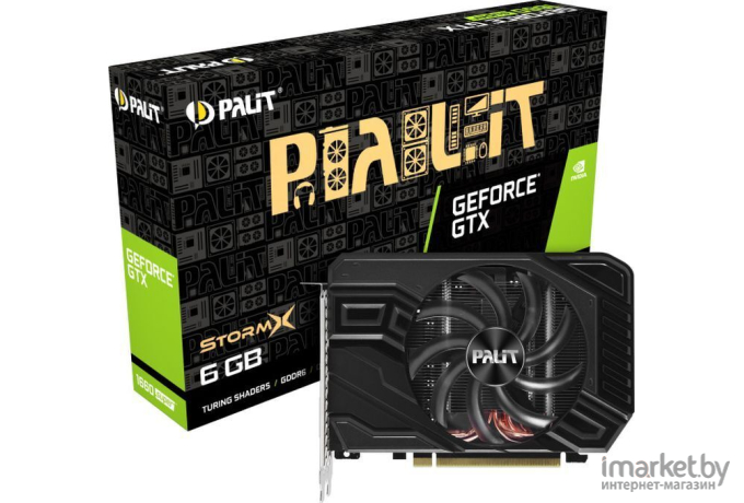 Видеокарта Palit GeForce GTX 1660 Super StormX 6GB GDDR6 (NE6166S018J9-161F)