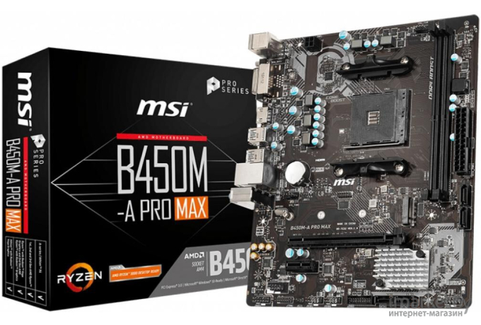 Материнская плата MSI B450M-A PRO MAX