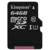 Карта памяти Kingston Canvas Select Plus microSDXC 64GB с адаптером [SDCS2/64GB]