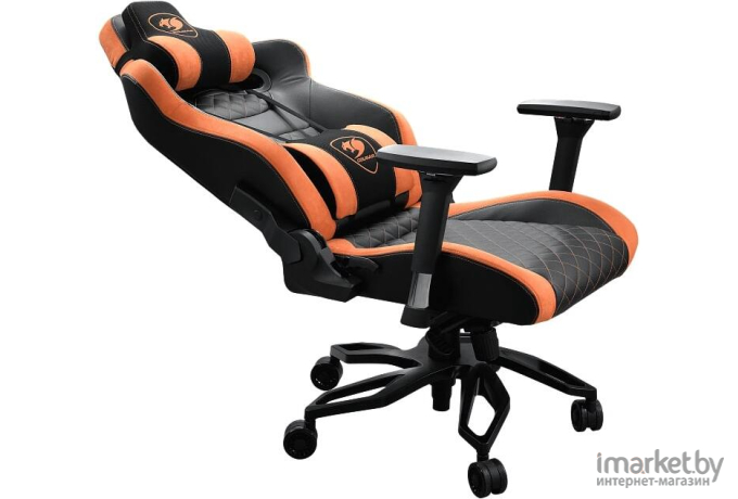 Игровое кресло Cougar Throne черный/оранжевый (3MTITANS.BF01)