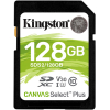 Карта памяти Kingston SDHC 128Gb Class10 Canvas Select 100R CL10 UHS-I [SDS2/128GB]