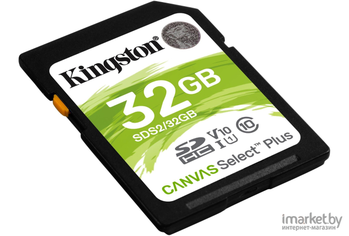 Карта памяти Kingston SDHC 32Gb Class10 Canvas Select 100R CL10 UHS-I [SDS2/32GB]