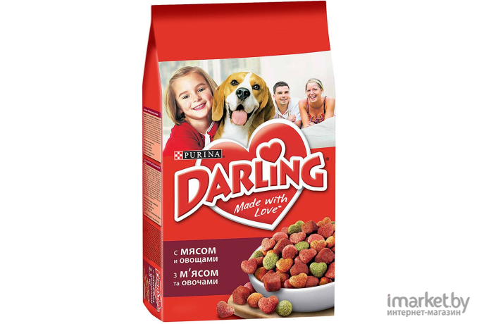 Корм для собак Darling С мясом и овощами 10кг