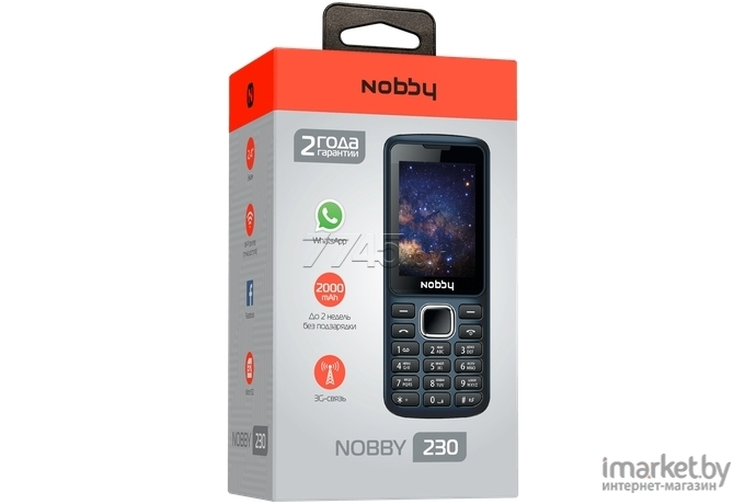 Мобильный телефон Nobby 230 синий [NBC-BP-24-31]