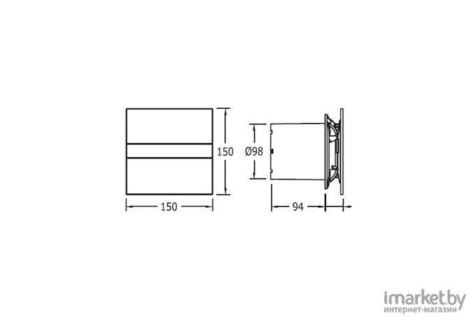 Вентилятор вытяжной Cata E-100 G STD [00900000]