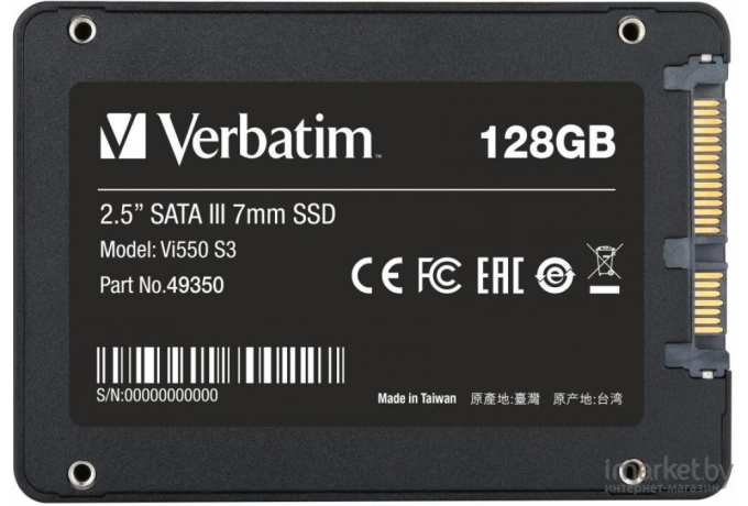 SSD диск Verbatim 128Гб SATA3 [49350]