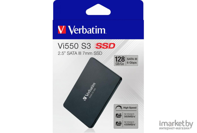 SSD диск Verbatim 128Гб SATA3 [49350]