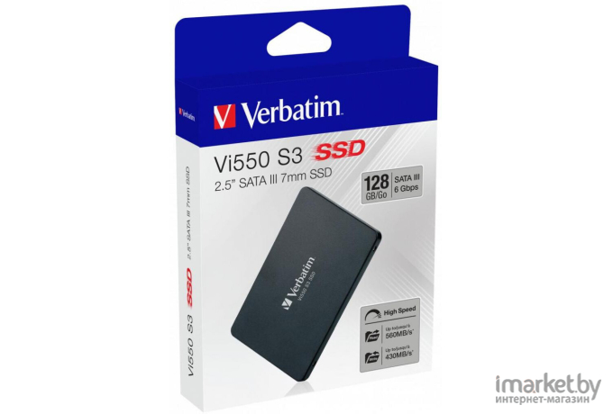 SSD диск Verbatim 128Гб SATA3 [49350]