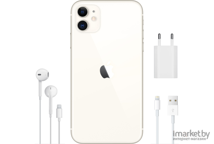 Мобильный телефон Apple iPhone 11 64GB White [MWLU2]