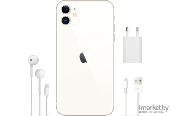 Мобильный телефон Apple iPhone 11 128GB White [MWM22]