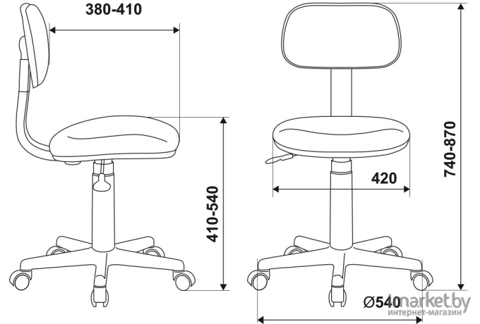 Офисное кресло Бюрократ CH-201NX/FlipFlop_P