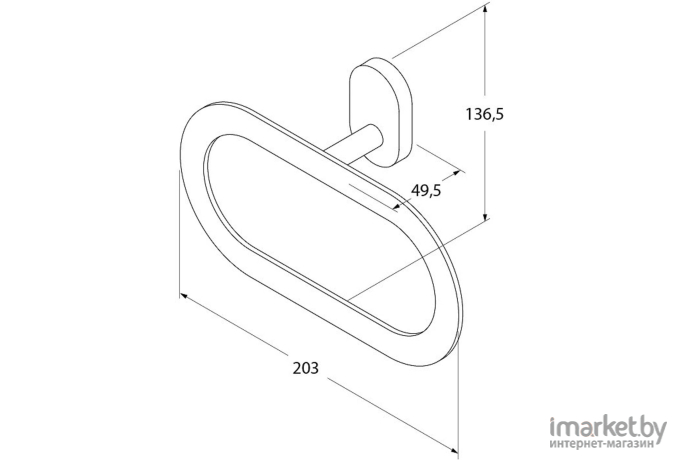 Держатель полотенца Iddis MRPSBO0I51