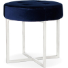 Банкетка Stool Group Сапфир вельвет синий/серебро [OTTOMAN-003 BLUE/SILVER]