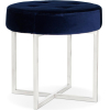 Банкетка Stool Group Сапфир вельвет синий/серебро [OTTOMAN-003 BLUE/SILVER]