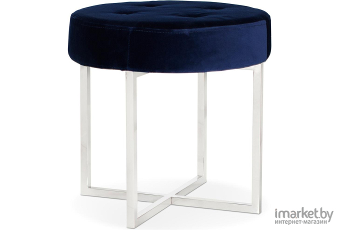 Банкетка Stool Group Сапфир вельвет синий/серебро [OTTOMAN-003 BLUE/SILVER]