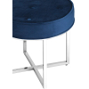 Банкетка Stool Group Сапфир вельвет синий/серебро [OTTOMAN-003 BLUE/SILVER]