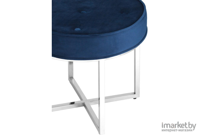 Банкетка Stool Group Сапфир вельвет синий/серебро [OTTOMAN-003 BLUE/SILVER]