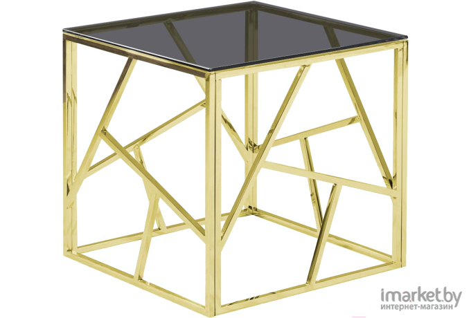 Журнальный столик Stool Group Арт деко smoke/золото [EET-015-TG-SK]