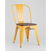 Стул Stool Group Tolix wood желтый [YD-H440B-W LG-06]