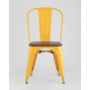 Стул Stool Group Tolix wood желтый [YD-H440B-W LG-06]