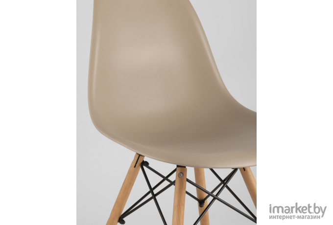 Стул Stool Group Eames DSW бежевый [8056PP DARK GREY]