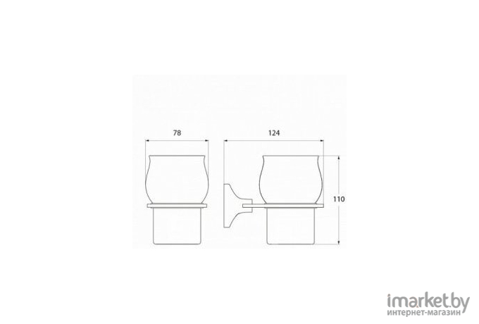 Стакан для ванной Iddis Leaf [LEASBC1I45]