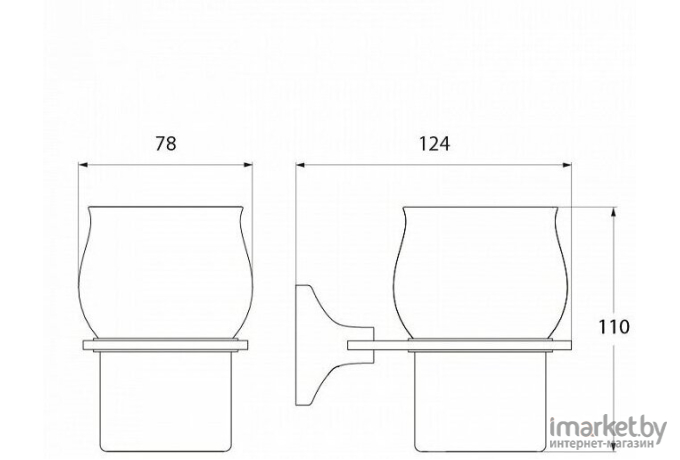 Стакан для ванной Iddis Leaf [LEASBC1I45]