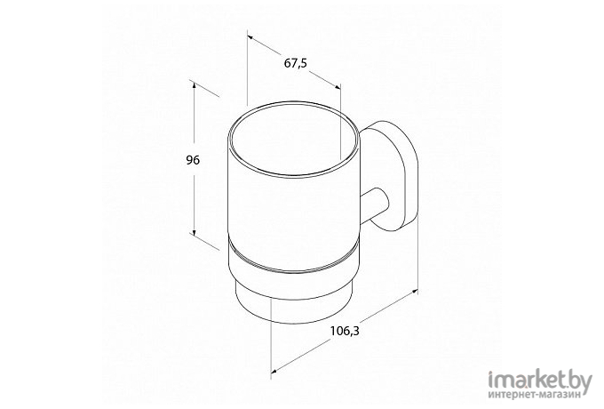 Стакан для ванной Iddis MRPSBC1I45