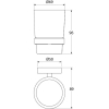 Стакан для ванной Iddis CALMBG1i45