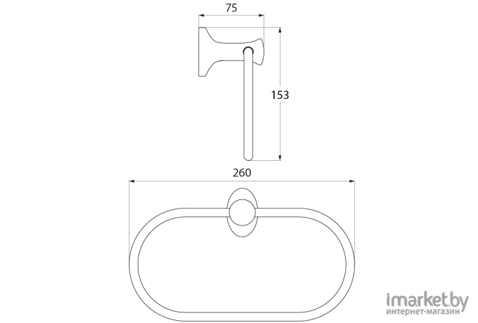 Держатель полотенца Iddis Leaf [LEASB00I51]