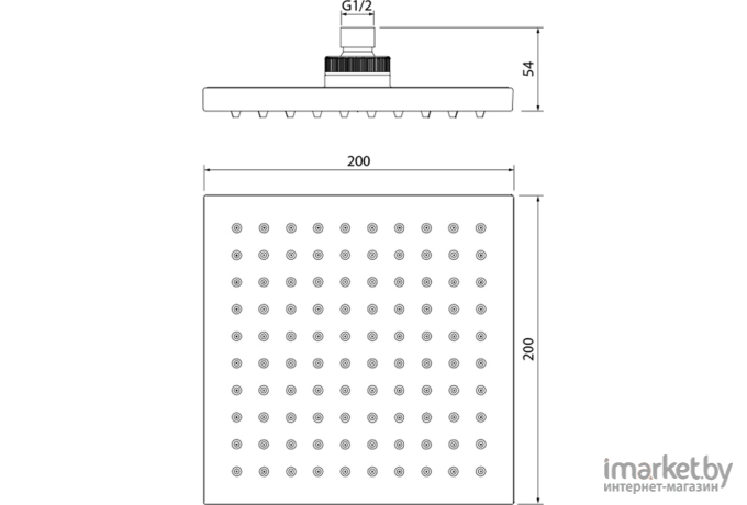 Душевая лейка Iddis 00220SPi64