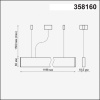 Подвесной светильник Novotech NT19 050 IP20 LED 4000K 40W 220-240V ITER черный [358160]