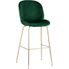 Барный стул Stool Group Beetle со спинкой изумрудный [8329C GREEN]